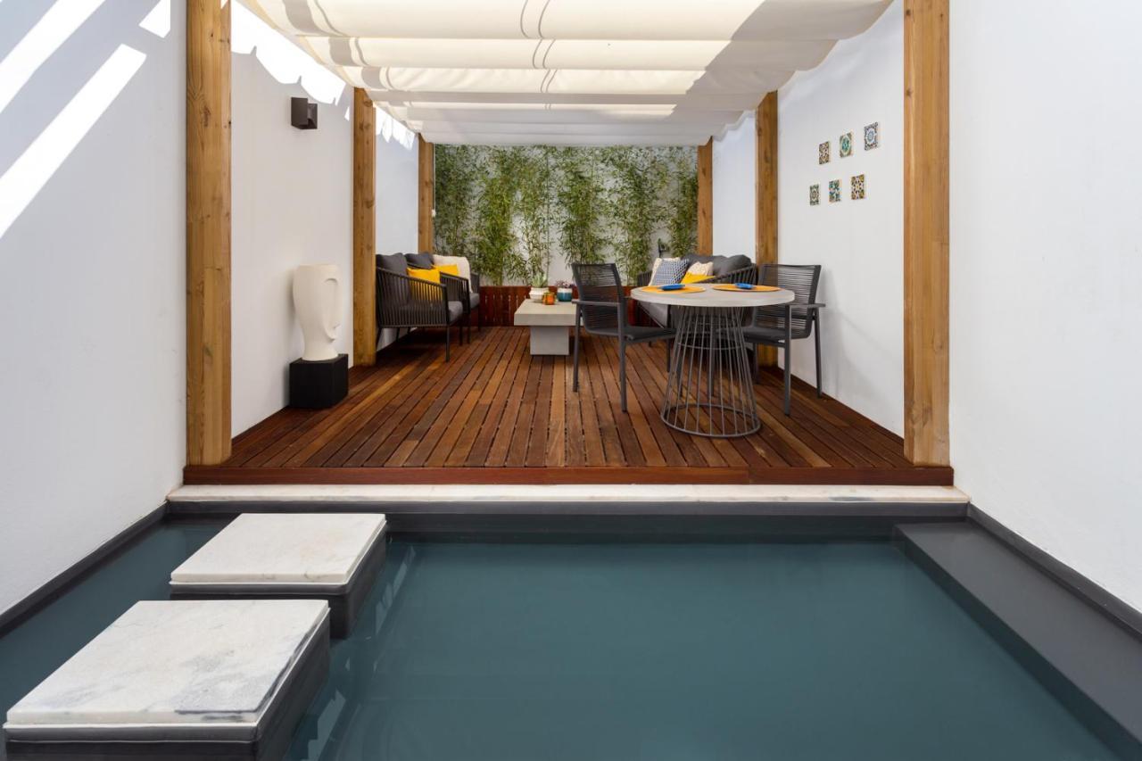 Stupendo- Two Rooms, Patio With Refreshing Pond-Center-Air Conditioning-Free Park Lisboa Kültér fotó